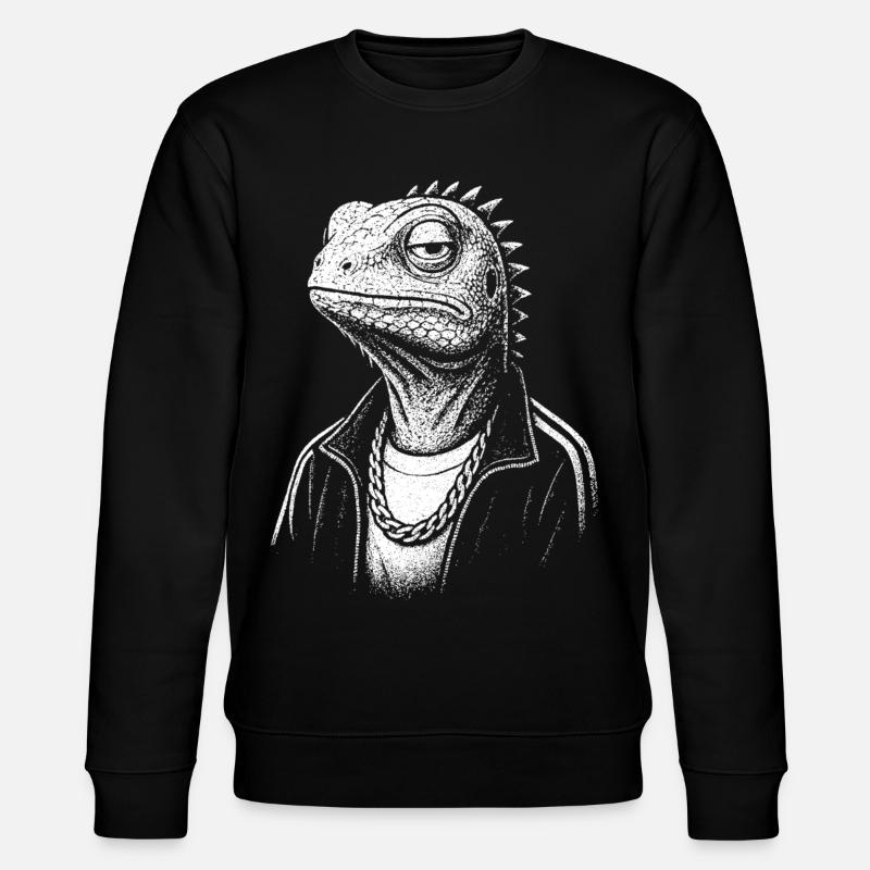 Lézard de style urbain - Sweat bio CHANGER Stanley/Stella Unisexe - noir