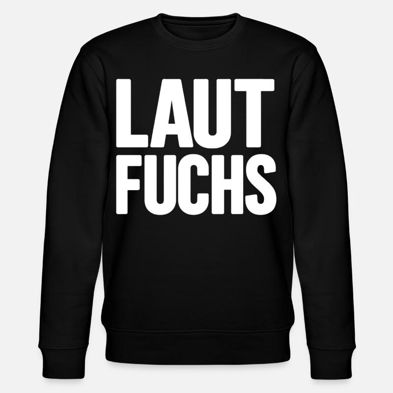 LAUTFUCHS - Stanley/Stella Unisex Bio-Sweatshirt CHANGER  - Schwarz