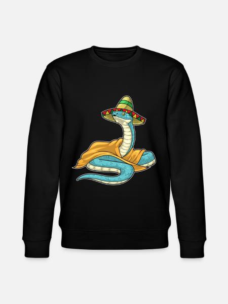 Snake Sombrero - Stanley/Stella CHANGER Unisex Organic Sweatshirt - black
