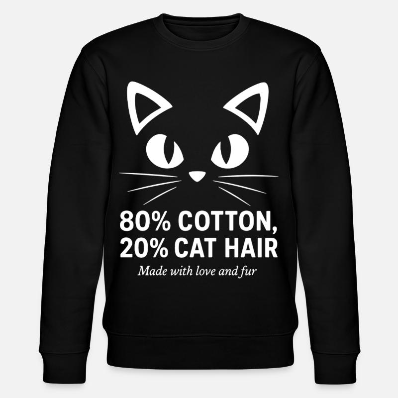 Poils de chat inclus - Sweat bio CHANGER Stanley/Stella Unisexe - noir