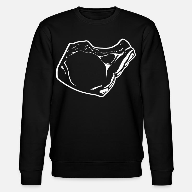 Steak Skizze - Stanley/Stella Unisex Bio-Sweatshirt CHANGER  - Schwarz