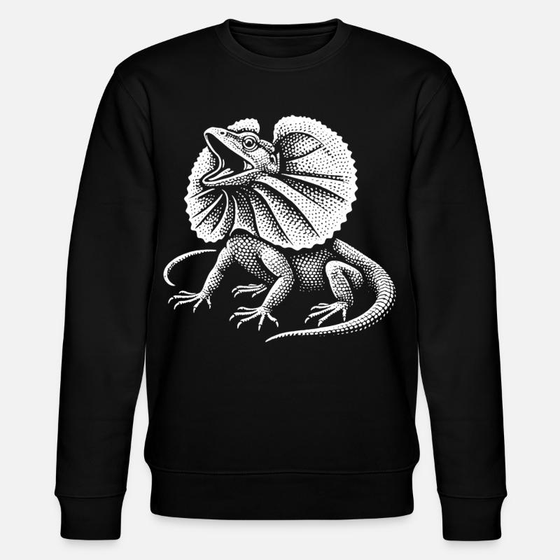 Lézard dragon recourbé - Sweat bio CHANGER Stanley/Stella Unisexe - noir