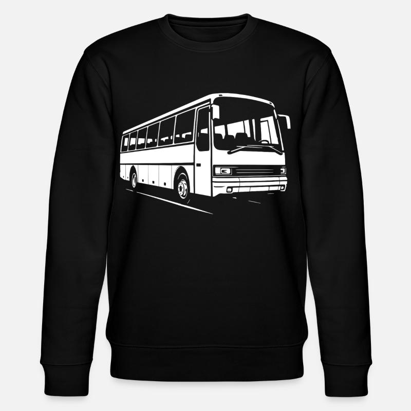 Oldschool-Fernreisebus - Stanley/Stella Unisex Bio-Sweatshirt CHANGER  - Schwarz