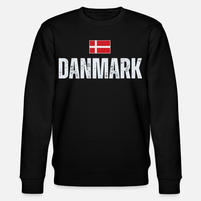 Dänischer Stolz, stolzer Däne - Stanley/Stella Unisex Bio-Sweatshirt CHANGER  - Schwarz