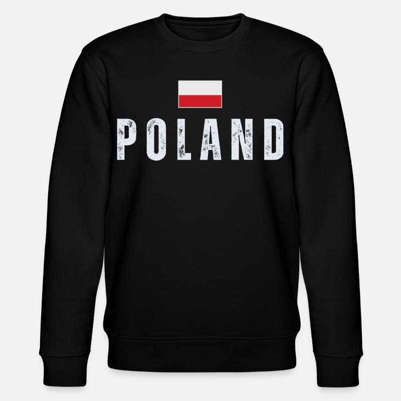 Fierté polonaise, drapeau polonais - Sweat bio CHANGER Stanley/Stella Unisexe - noir