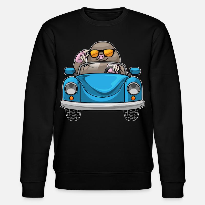 Voiture taupe - Sweat bio CHANGER Stanley/Stella Unisexe - noir