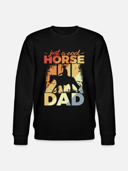 Cool Horse Dad - Stanley/Stella Unisex Bio-Sweatshirt CHANGER - Schwarz