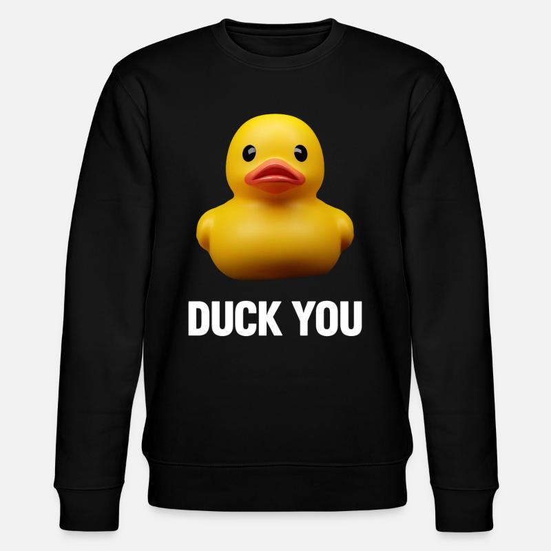 Duck ou - Stanley/Stella Unisex Bio-Sweatshirt CHANGER  - Schwarz