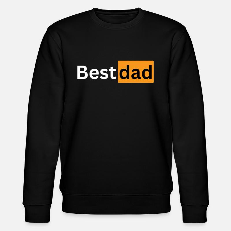 bester papa best dad - Stanley/Stella Unisex Bio-Sweatshirt CHANGER  - Schwarz
