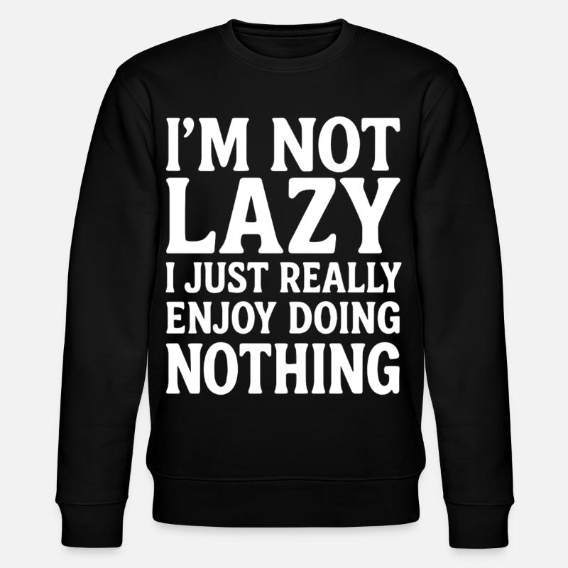 Lazy with style - Stanley/Stella CHANGER Unisex Organic Sweatshirt - black