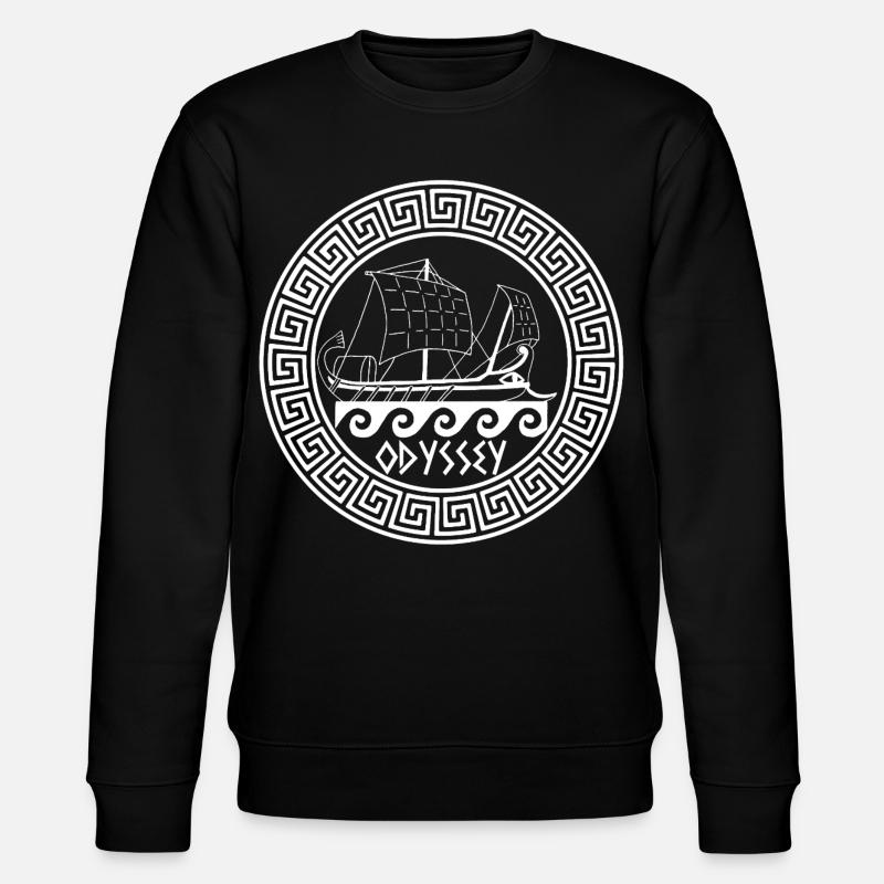 Symbole de l'odyssée d'Ulysse (blanc) - Sweat bio CHANGER Stanley/Stella Unisexe - noir