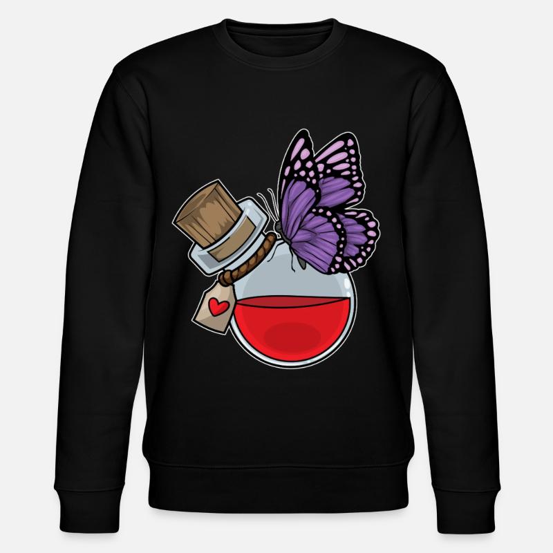 Potion de papillon - Sweat bio CHANGER Stanley/Stella Unisexe - noir