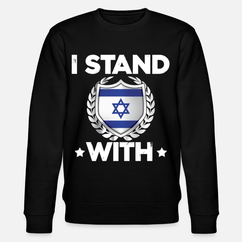 Israelschutz Wappen Design - Stanley/Stella Unisex Bio-Sweatshirt CHANGER  - Schwarz