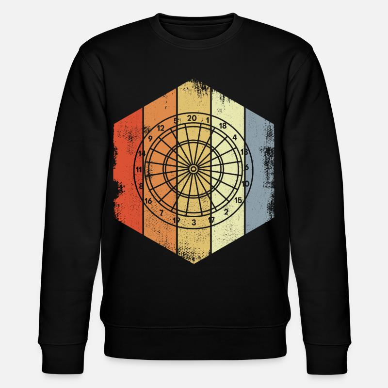 Croquis de jeu de fléchettes - Sweat bio CHANGER Stanley/Stella Unisexe - noir