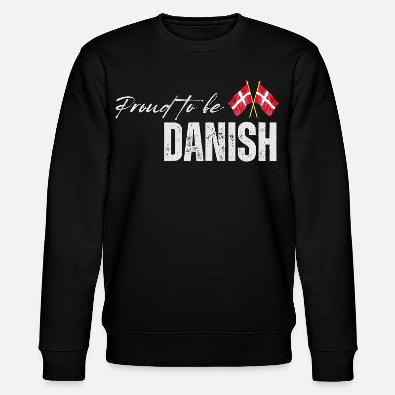 Fier Danois, j’adore le Danemark - Sweat bio CHANGER Stanley/Stella Unisexe - noir