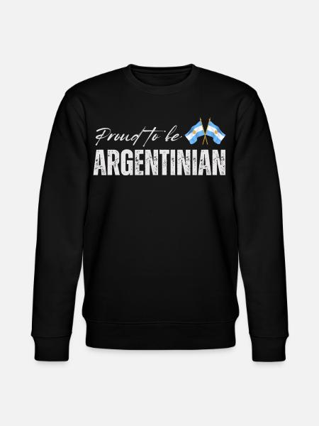 Proud Argentine, I love Argentina - Stanley/Stella CHANGER Unisex Organic Sweatshirt - black