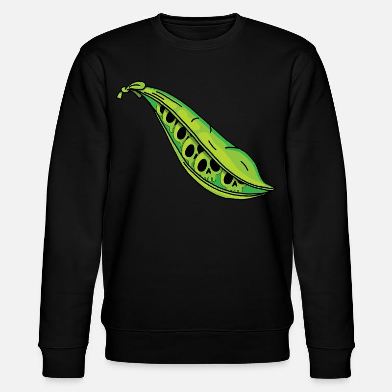 Erbsenschädel - Stanley/Stella Unisex Bio-Sweatshirt CHANGER  - Schwarz