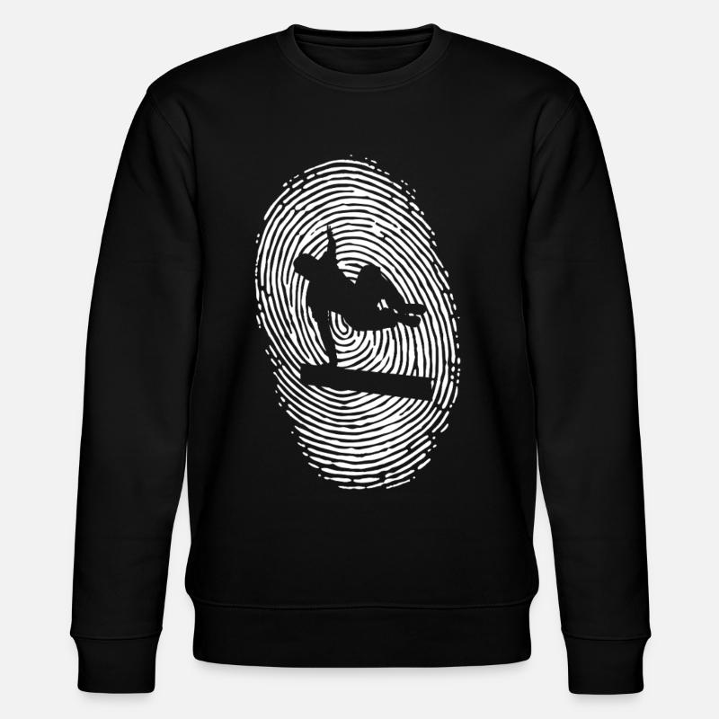 Parkour Sprung - Dynamisches Urban Design - Stanley/Stella Unisex Bio-Sweatshirt CHANGER  - Schwarz