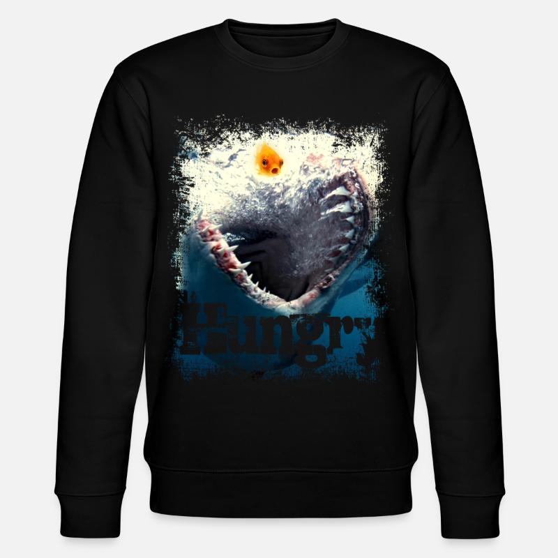 Hungriger Moment - Stanley/Stella Unisex Bio-Sweatshirt CHANGER  - Schwarz
