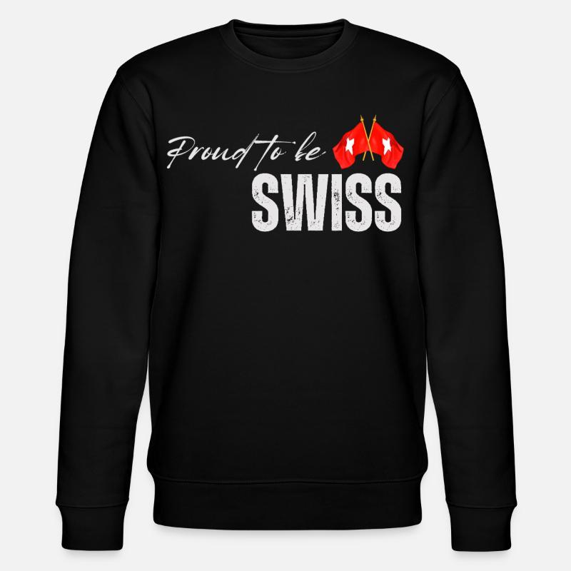 Fier Suisse, j’adore la Suisse - Sweat bio CHANGER Stanley/Stella Unisexe - noir