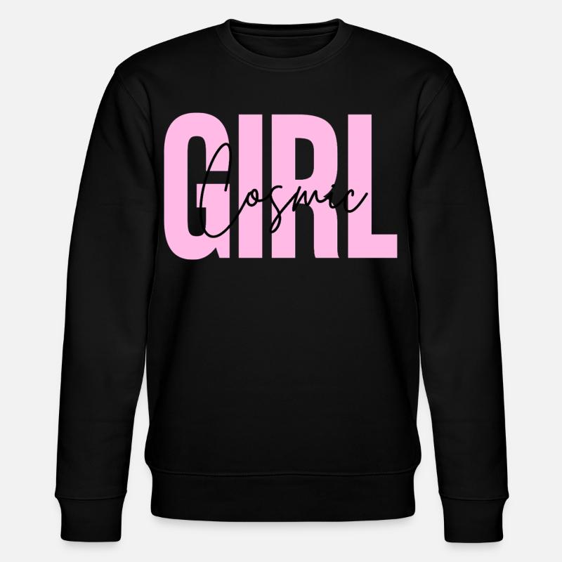 Kosmisches Mädchen - Stanley/Stella Unisex Bio-Sweatshirt CHANGER  - Schwarz