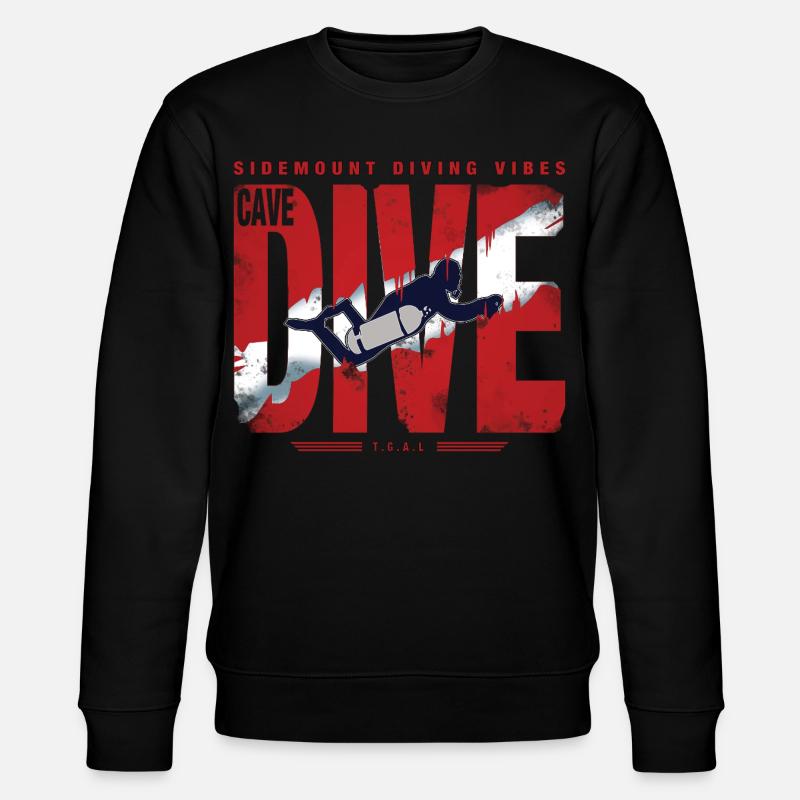 Plongée Cave Diver Graphique - Sweat bio CHANGER Stanley/Stella Unisexe - noir