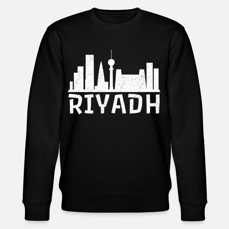 Riyadh Skyline Bold - Stanley/Stella Unisex Bio-Sweatshirt CHANGER  - Schwarz
