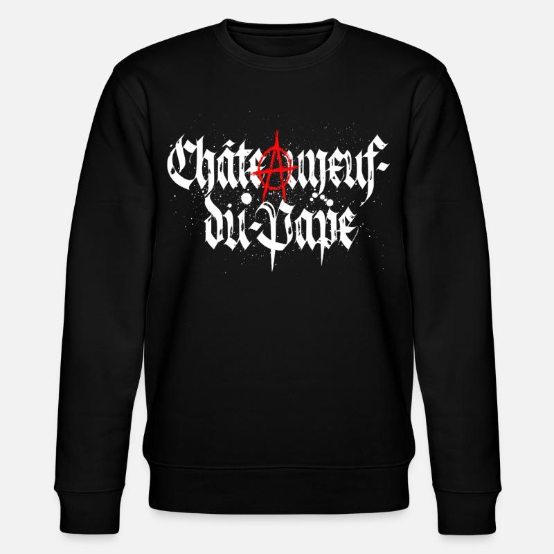 Chateauneuf-du-pape_anarchie - Stanley/Stella Unisex Bio-Sweatshirt CHANGER - Schwarz