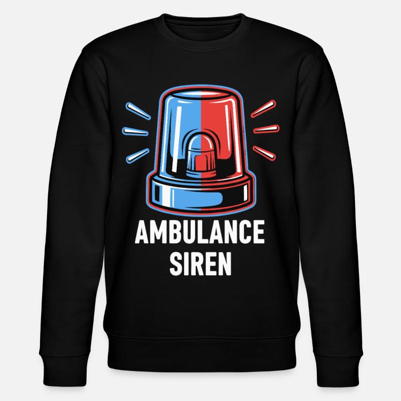 Ambulance Sirene - Stanley/Stella Unisex Bio-Sweatshirt CHANGER  - Schwarz