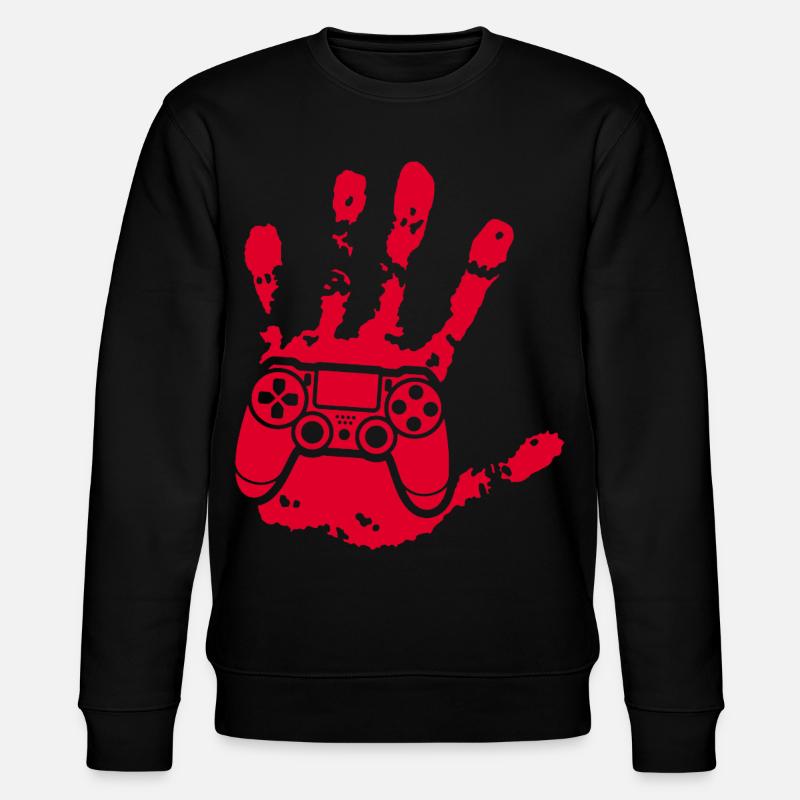 Der Gamer in dir (rot) - Stanley/Stella Unisex Bio-Sweatshirt CHANGER  - Schwarz
