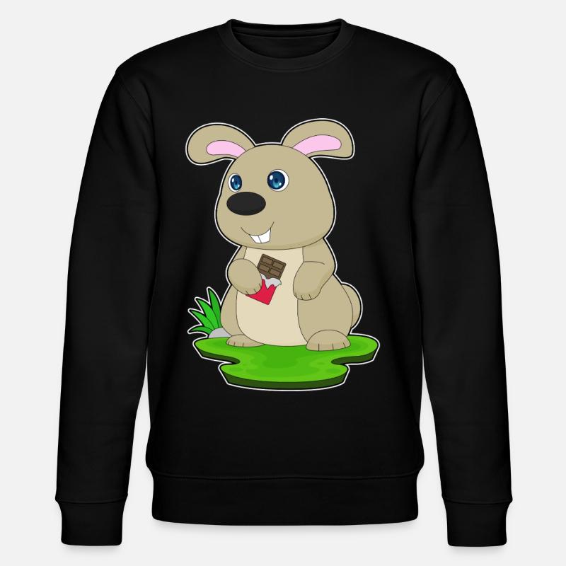 Barre de chocolat lapin - Sweat bio CHANGER Stanley/Stella Unisexe - noir
