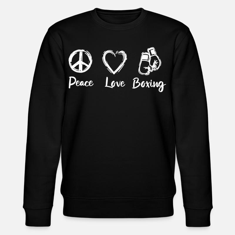 Peace Love Boxe - Sweat bio CHANGER Stanley/Stella Unisexe - noir