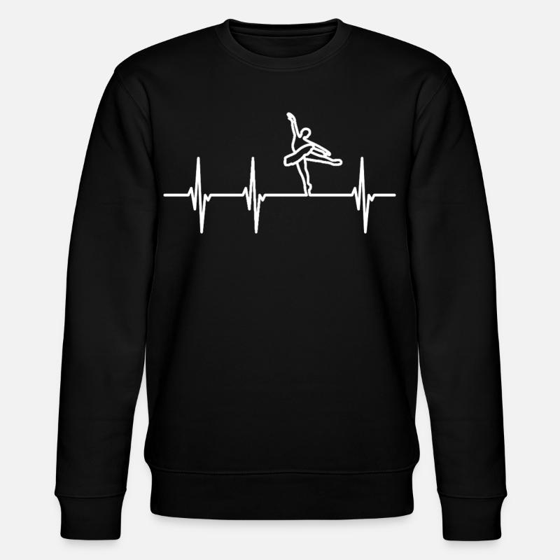 Balletttänzerin Pulsschlag - Stanley/Stella Unisex Bio-Sweatshirt CHANGER  - Schwarz