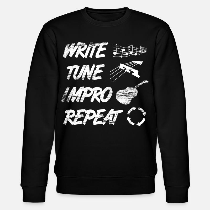 Writing, making music, improvising - Stanley/Stella CHANGER Unisex Organic Sweatshirt - black