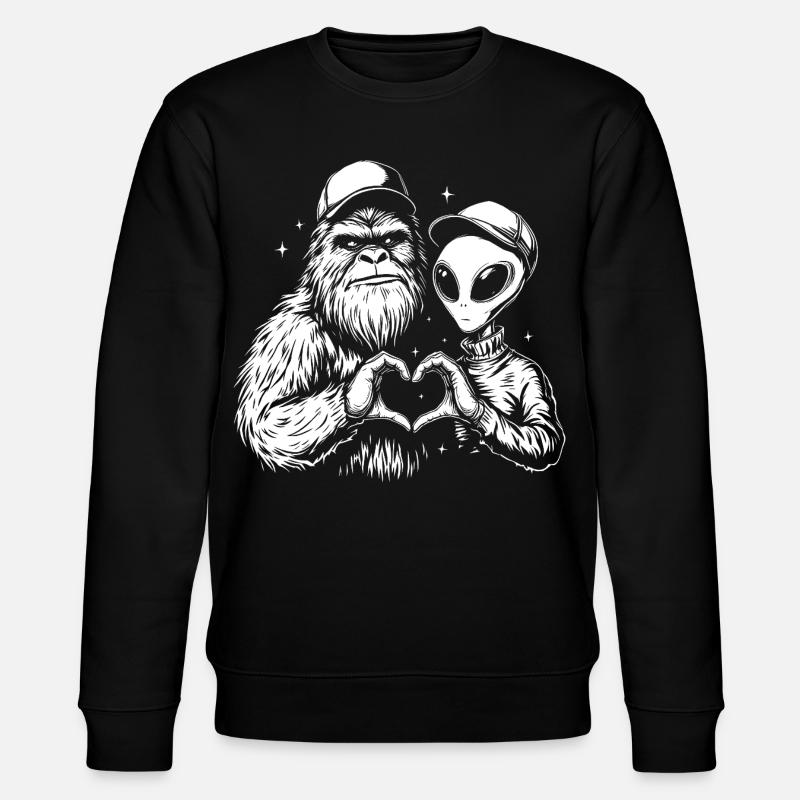 SpaceLove Creative Friends Hybride - Sweat bio CHANGER Stanley/Stella Unisexe - noir