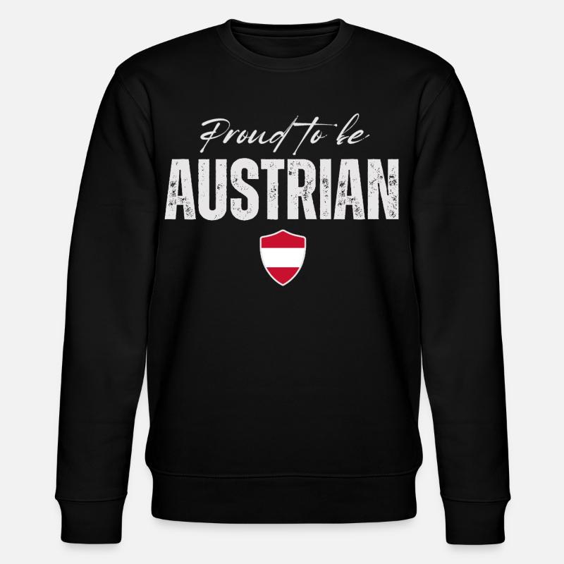 Proud Austrian, Made in Austria - Stanley/Stella CHANGER Unisex Organic Sweatshirt - black