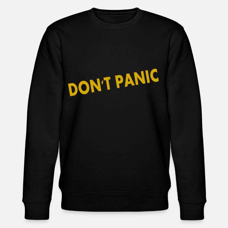 Don't Panic - Stanley/Stella Unisex Bio-Sweatshirt CHANGER  - Schwarz