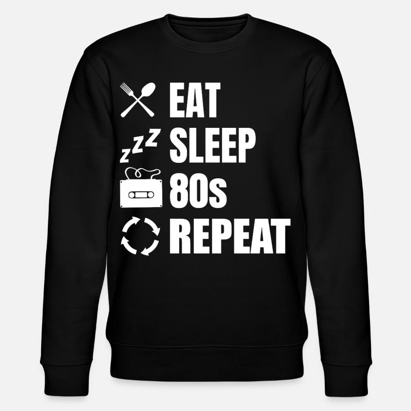 Manger dormir 80s Répéter - Sweat bio CHANGER Stanley/Stella Unisexe - noir