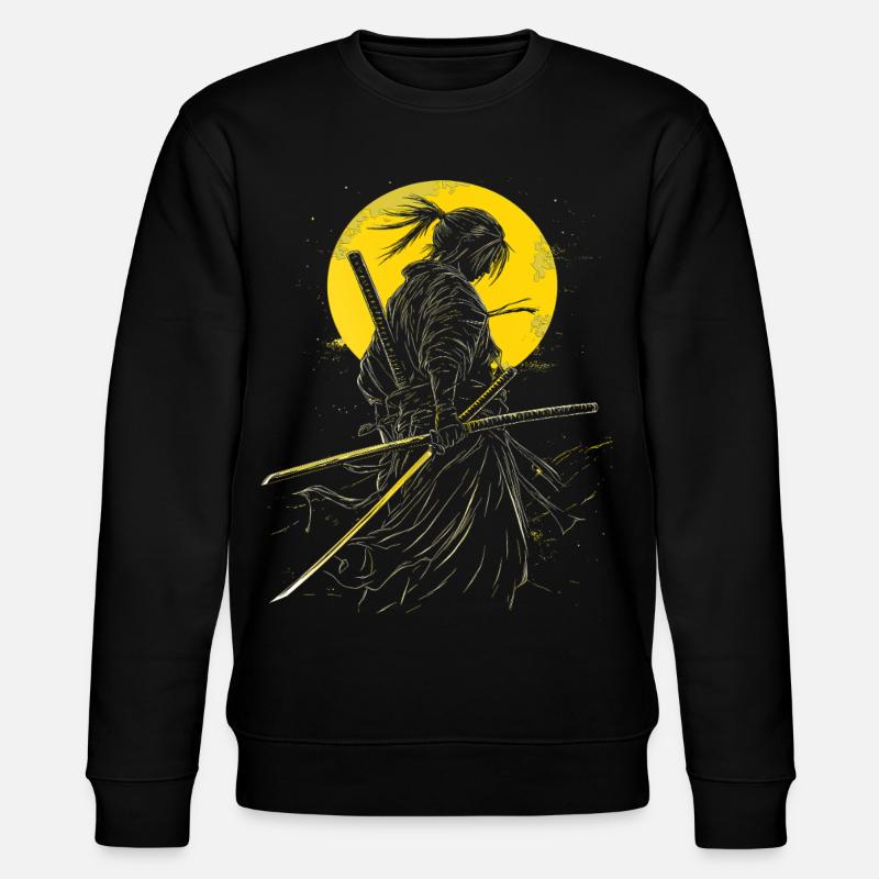 Samurai anime - Stanley/Stella CHANGER Unisex Organic Sweatshirt - black