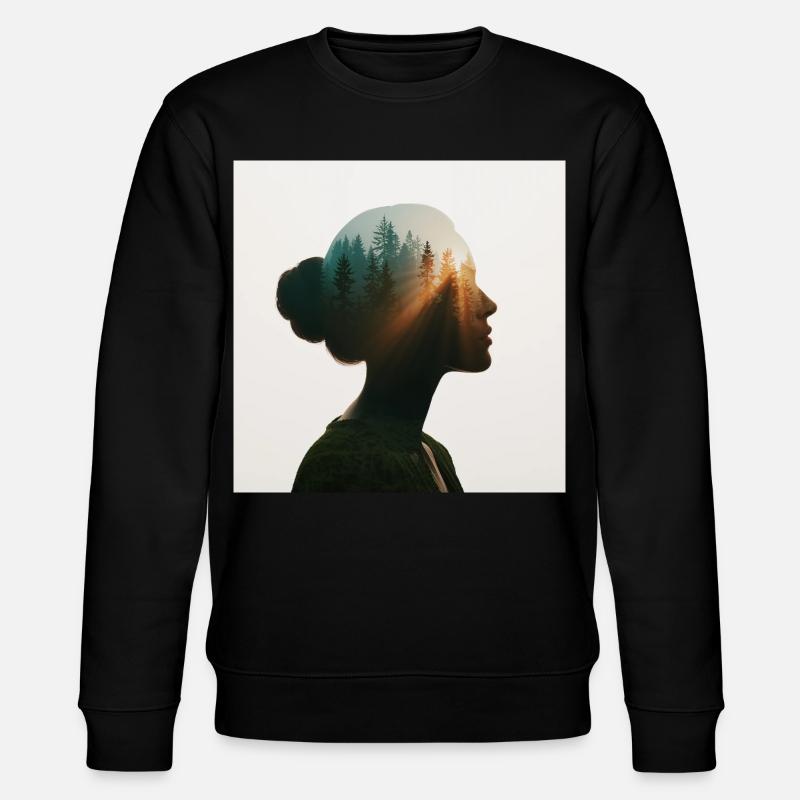 Waldseele - Stanley/Stella Unisex Bio-Sweatshirt CHANGER  - Schwarz