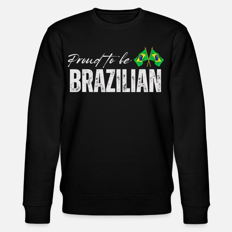Fierté brésilienne, j'aime le Brésil - Sweat bio CHANGER Stanley/Stella Unisexe - noir
