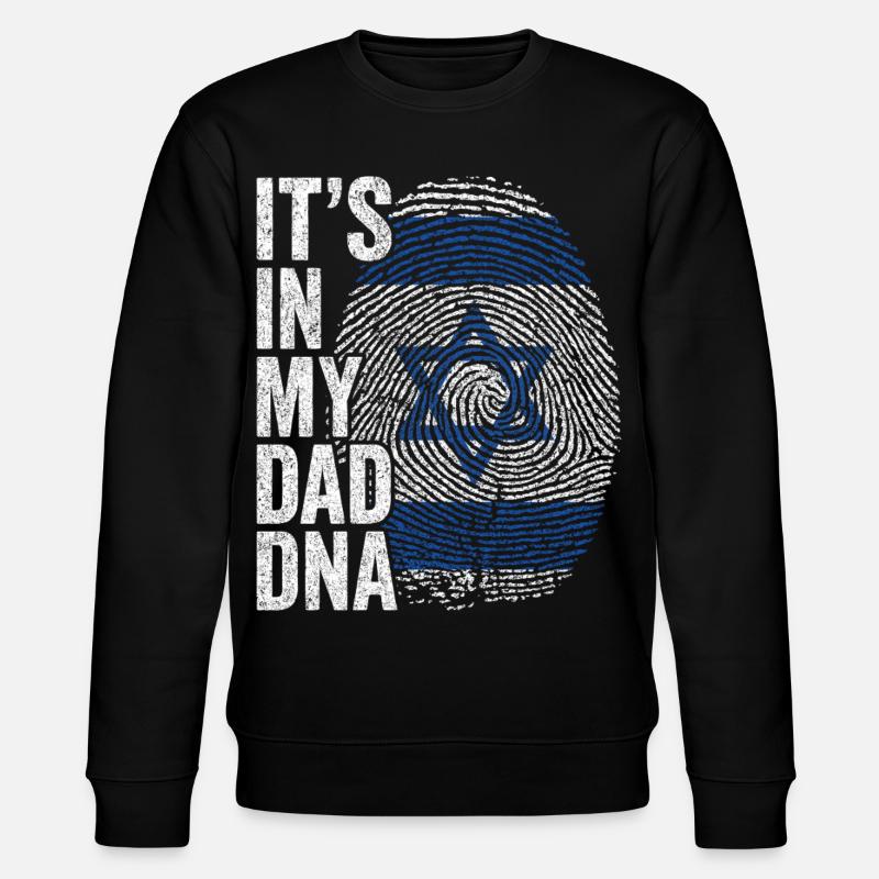 Drapeau Israël Empreinte Papa Israélien - Sweat bio CHANGER Stanley/Stella Unisexe - noir