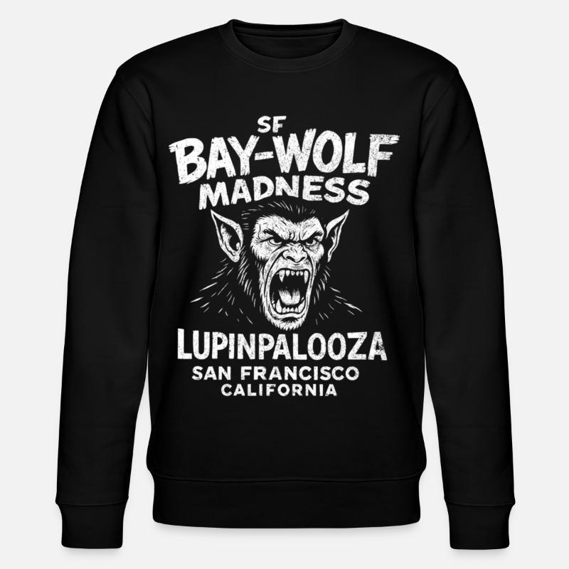SF Bay Wolf Madness Loup-Garou - Sweat bio CHANGER Stanley/Stella Unisexe - noir