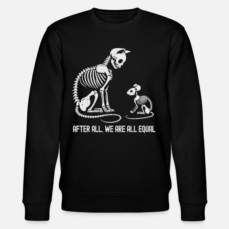 Evolving Animal Skeleton Dance Design - Stanley/Stella CHANGER Unisex Organic Sweatshirt - black