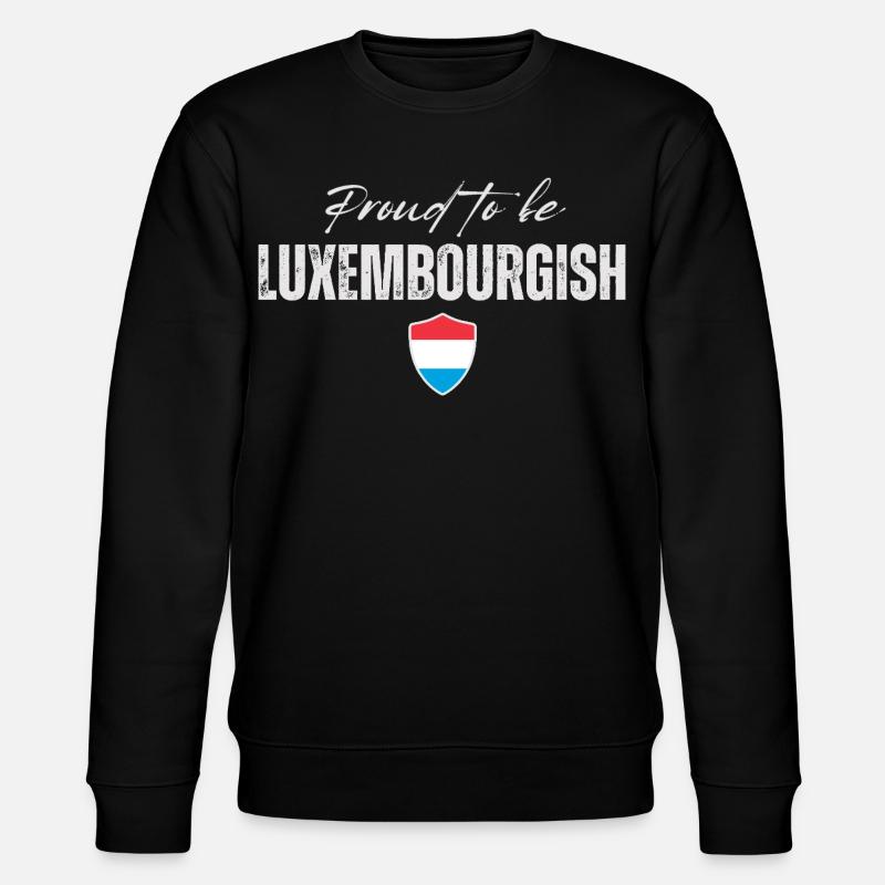 Drapeau du Luxembourg, fierté luxembourgeoise - Sweat bio CHANGER Stanley/Stella Unisexe - noir