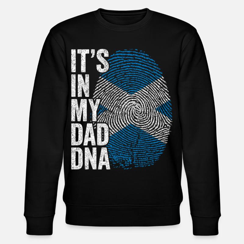 Drapeau Écosse Empreinte Papa Écossais - Sweat bio CHANGER Stanley/Stella Unisexe - noir