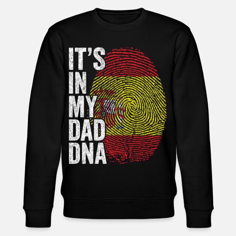 Drapeau Espagne Empreinte Papa Espagnol - Sweat bio CHANGER Stanley/Stella Unisexe - noir
