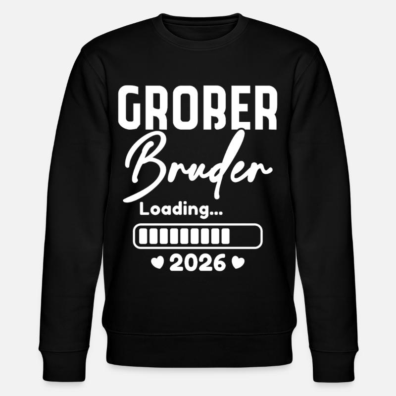 Großer Bruder 2026 - Stanley/Stella Unisex Bio-Sweatshirt CHANGER  - Schwarz