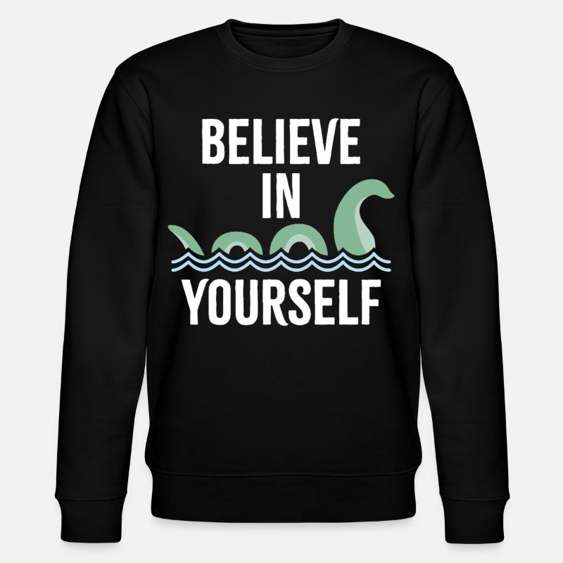 an sich selbst glauben - Stanley/Stella Unisex Bio-Sweatshirt CHANGER  - Schwarz