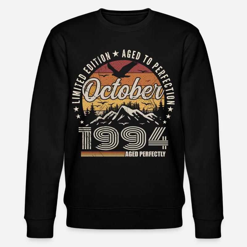 Octobre 1994 Cadeau Anniversaire - Octobre 1994 - Sweat bio CHANGER Stanley/Stella Unisexe - noir